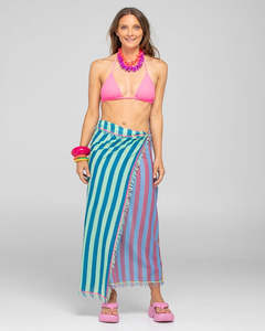 Gifts 50 100: Boom Shankar Sarong - Capri Blue
