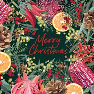 La La Land: Festive Florals Christmas Card