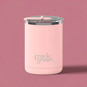 Female Christmas Gift Guide: Frank Green 12oz Coffee Cup w Hinged Lid - Blushed
