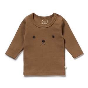 Nutmeg Organic Rib L/S Top