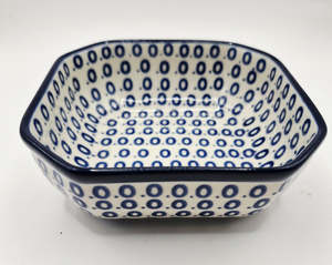 Polish Ceramics Octagonal Bowl