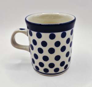 Polish Ceramics Short Black Mugs