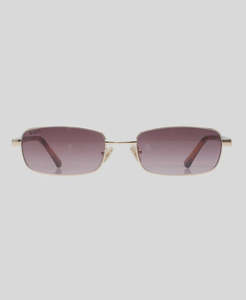 Vibes Town Sunglasses - Gold Smoke