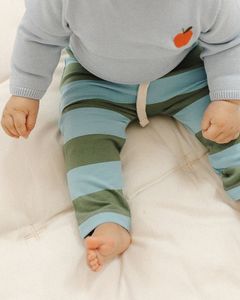 Roll-Up Simple Pants - Rugby Stripe