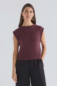 Elk: Elk Lunel Vest - Shiraz