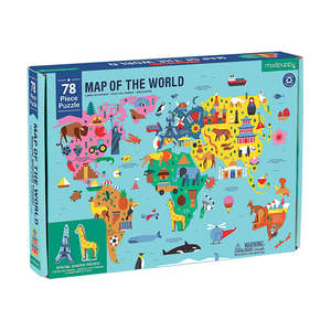 Gifts 30 50: Map Of The World Puzzle 78 Piece