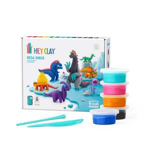 Hey Clay Mega Dino Set - 15 Cans