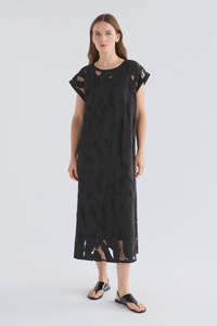 Elk Varr Burnout Dress - Black