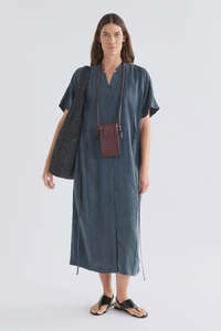 Elk Delme Shirt Dress - Blue Steel