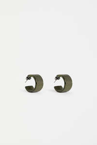 Elk Glynn Earrings - Dark Olive