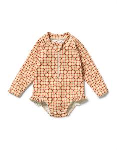Checkerberry Long Sleeved Swimsuits
