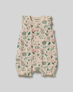 Kids Clothing: Sweet Bloom Organic Ruffle Zipsuit