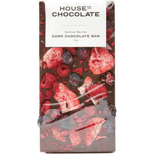 House Of Chocolate: House of Chocolate - Summer Berry Dark Chocolate Bar