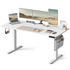 Electric Standing Desk 160 cm x 70 cm – White