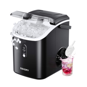 Top Picks: Euhomy Nugget Ice Maker Countertop with Handle – 15kg/24h, Self-Cleaning, 6-Min Fast Ice