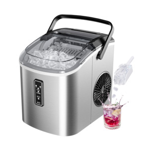 Euhomy Portable Bullet Ice Maker – 12kg/24h, Self-Cleaning, 6-Min 9 Cubes