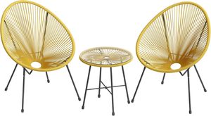 Songmics: 3-Piece Garden Furniture Set – Yellow