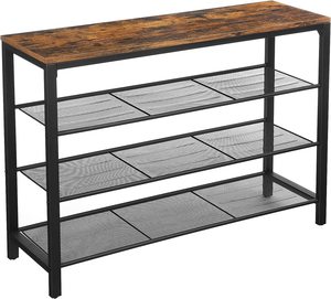 Shoe Rack Storage Shelves - Brown