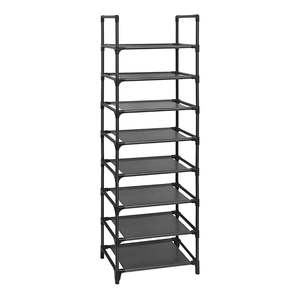Shoe Storage: Shoe Rack Storage 8 Tier 16 Pair - Black