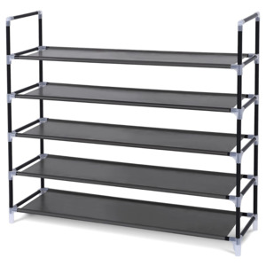 Shoe Storage: 5 Tiers Shoe Storage Rack Holds 20-25 Pair of Shoes
