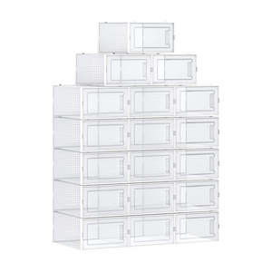 Large Drop-Front Shoe Box Fit up to UK Size 10.5 (Set of 18)