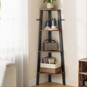 Display Shelving: 4-Tier Corner Shelf Storage Stand