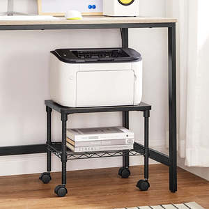 Shelving Trolleys: 2-Tier Under-Desk Printer Stand Office Organiser