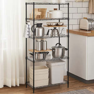 5 Tier Large Metal Storage Rack Shelf