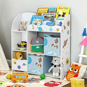 Kids Storage Bookshelf Multi-Functional Storage Unit