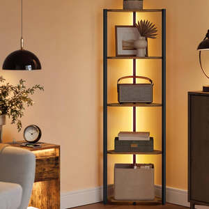 5-Tier LED Corner Display Shelf Stand