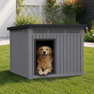 PawSpace Leaning Roof Dog House