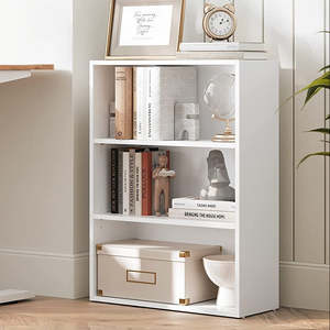 Mesa 3 Tier Bookcase With Adjustable Storage Shelves 24 x 60 x 81 cm - White