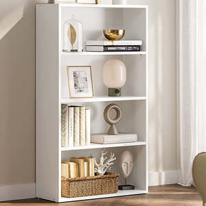 Mesa 4 Tier Bookcase With Adjustable Storage Shelves 24 x 60 x 107.7 cm - White