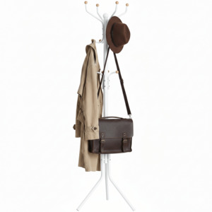 Easton Coat Rack Stand - Cream