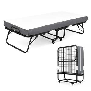 Portable Folding Bed with Medium Firm Memory Foam Mattress
