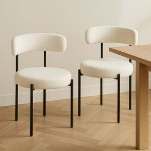 Clara Dining Chairs - White (Set of 2)