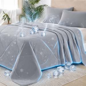 Pre Order: Cooling Quilt Blanket - Grey