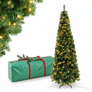 Sleek Fir Pre-Lit Christmas Tree - 180cm (6Ft)