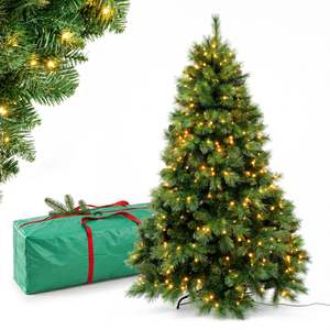 Classic Premium Pre-Lit Christmas Tree - 210cm (7Ft)