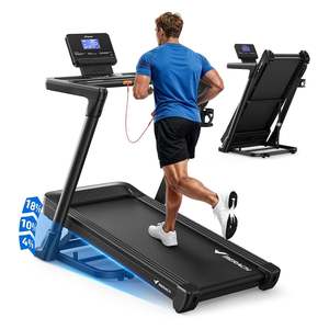 MERACH 18% Auto Incline Foldable Treadmill – 3.5 HP, 14 km/h
