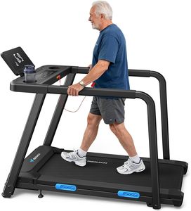 Fathers Day: MERACH Walking Treadmill with Extended Handrails – 8 Training Modes, 8.5 km/h
