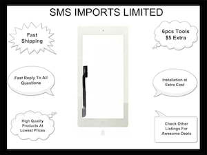 Ipad 3 Ipad 4: Touch Screen For Ipad 3 / 4 with Home Button & Tape White