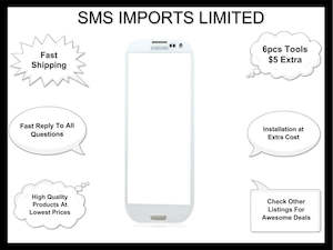 Galaxy S3 S3 Mini: Replacement Glass Samsung Galaxy S3 i9300 i9305 White