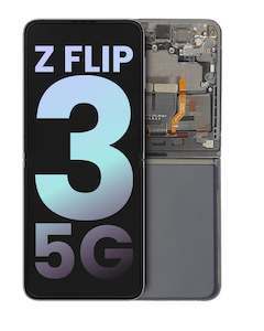 Products: Replacement Lcd Screen Assembly With Frame Samsung Galaxy Flip 3 Black Oem