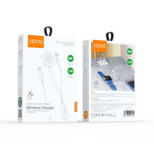 Vidvie Type-C to For iP + Watch Wireless Charger WLC1420