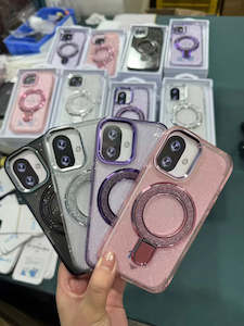 A16 4g A165 2024%F0%9F%86%95: Glitter Ring Case For Samsung Galaxy A16 4G / 5G