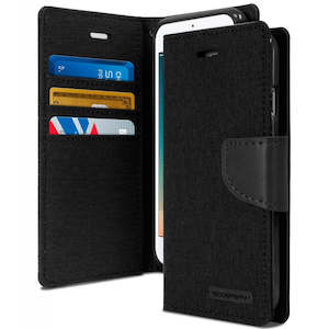 A14 145 2023 A14 5g A146 2023: Mercury Canvas Case For Samsung Galaxy A14 4G / 5G Black