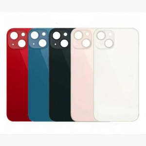 No Logo Back Glass For iPhone 13 6.1" White (Big Cam Lens Hole)