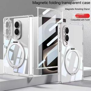 Cases Cover: 360 Degree Rotating Stand Case For Samsung Galaxy Flip 8 Clear