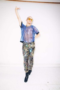 RAINBOW GOLD SEQUIN PARTY PANTS